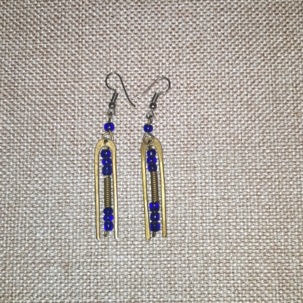 Handbeaded earrings